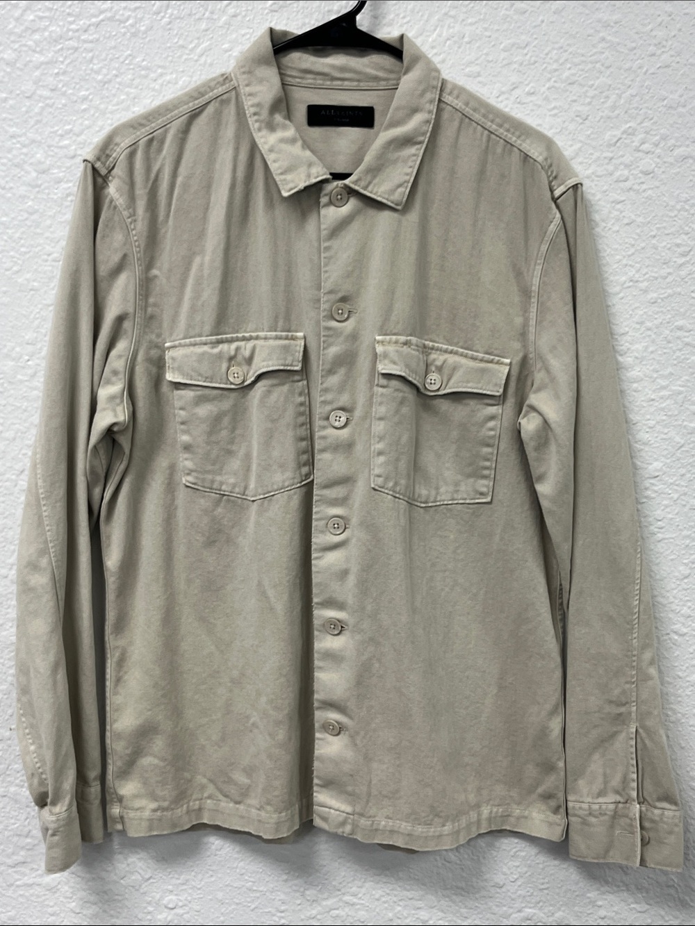 AllSaints Men's Lightweight Shirt Jacket in Beige
#1106